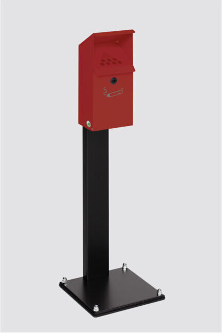 VAR Cendrier mural WH 41 avec pied rouge 3,7 l (12088)
