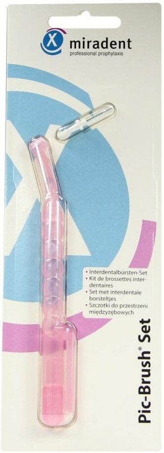 Miradent Interdentalbürsten Pic-Brush Set pink transparent 1stk