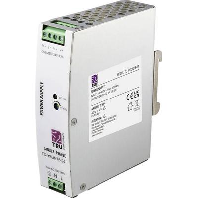TRU COMPONENTS TC-13807980 Hutschienen-Netzteil (DIN-Rail) 24 V/DC 3.2 A 76.8 W Anzahl Ausgänge:1 x Inhalt 1 St.