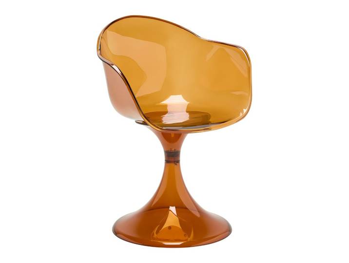 Designsessel Zino Bernsteinfarben