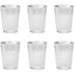 Stelton Becherset Pilastro 6tlg. Glas Transparent Klar