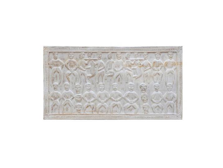 Luxury-Park-Direct Kommode Indien großes Wandbild Dekor Holztafel Naturtöne Ethno Art