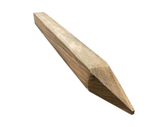 Oecoplan Viereckpfahl Gespitzt 50 × 3.7 × 3.7 cm