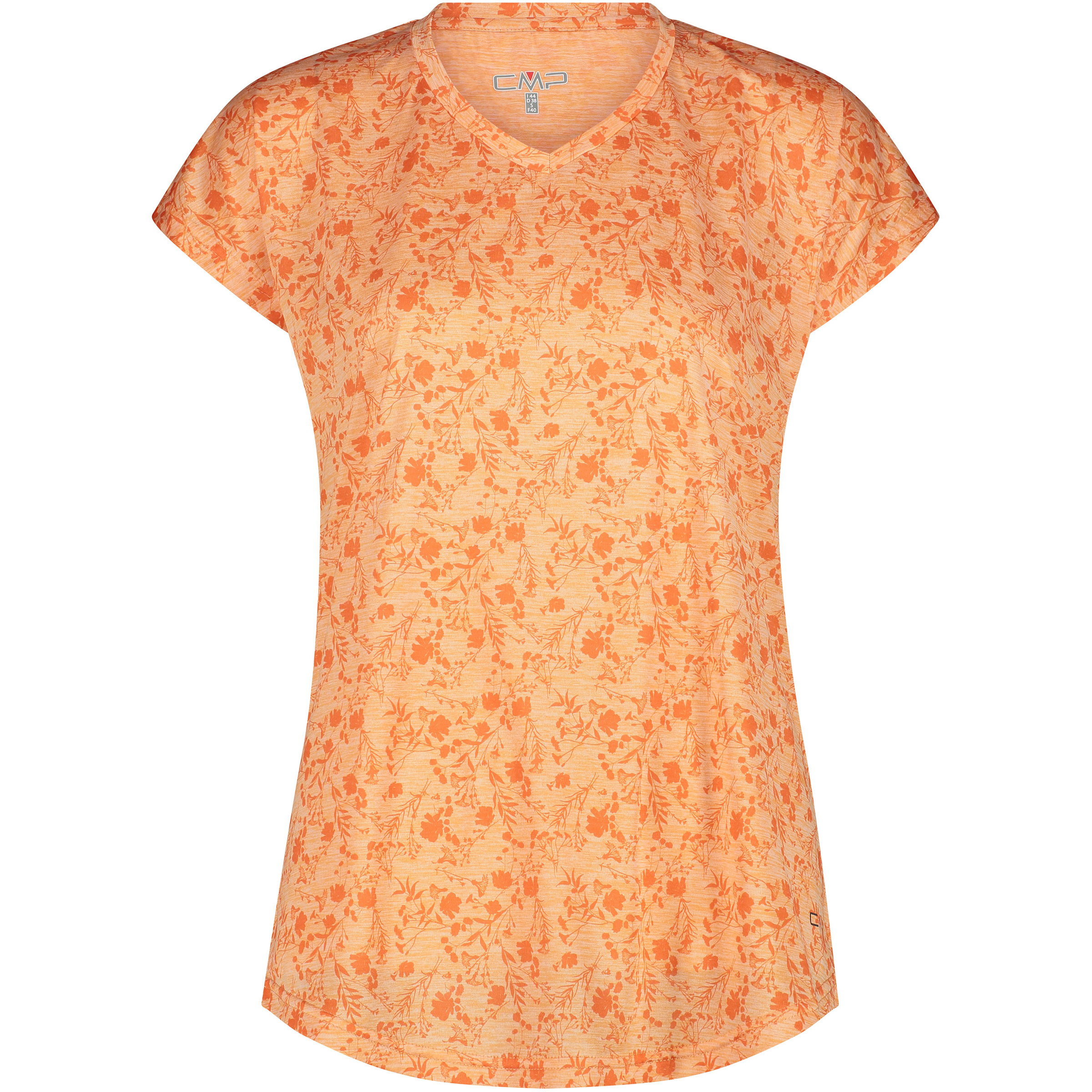 CMP Damen T-Shirts orange Größe XS Trekking Atmungsaktiv