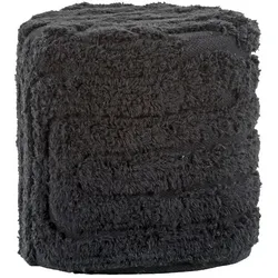 Gutmann Factory Hocker Puffy Stoff Schwarz