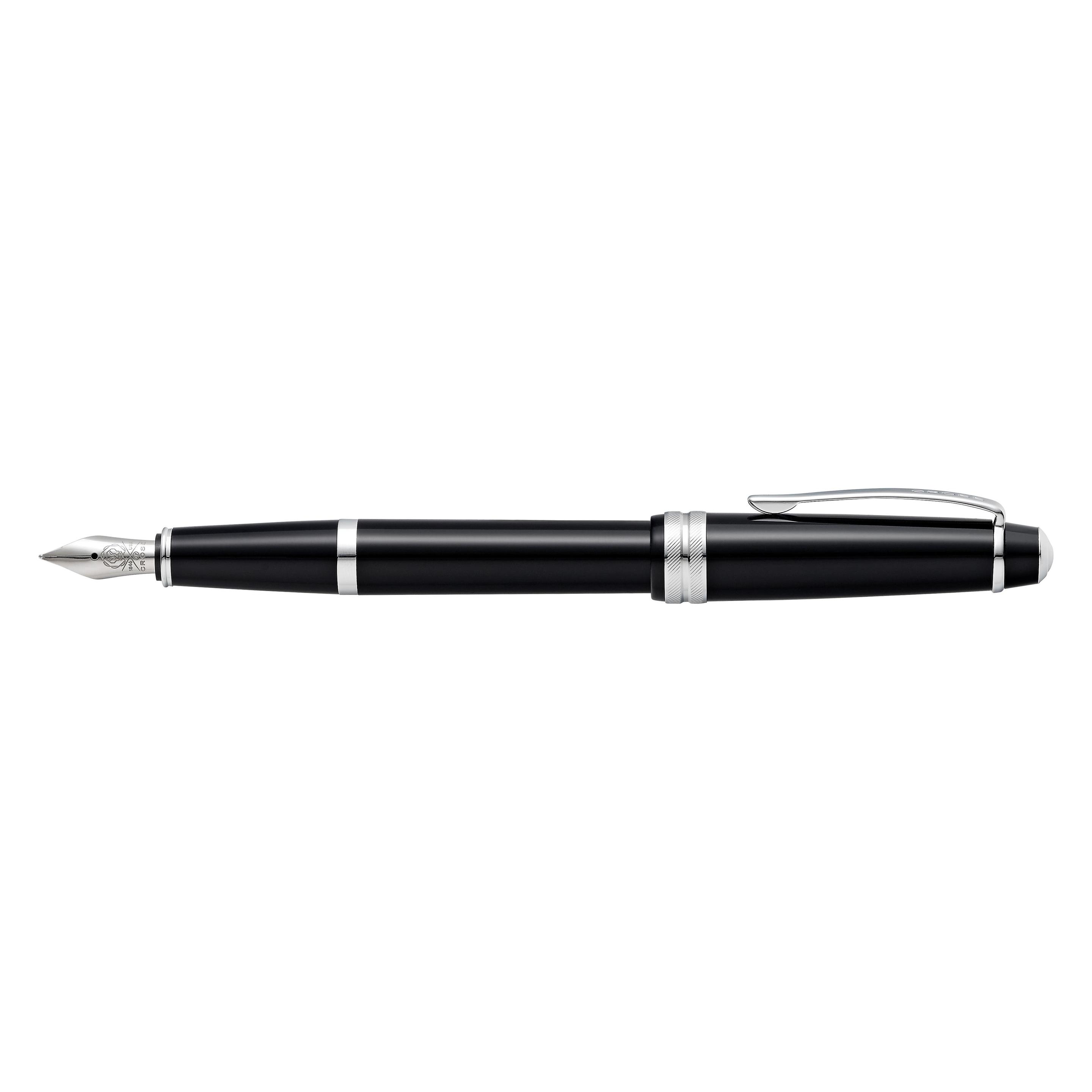 Cross Füllfederhalter Bailey Light Schwarz-Lack XF-Feder Geschenkbox (1x) (AT0746-1XS)