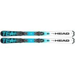 HEAD Herren Racing Ski He/Uni Supershape Team Easy + JRS 4.5 GW C, Größe 107 in Schwarz 000