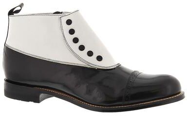Stacy Adams Madison Spat Boot - Mens 10 Black Boot Medium