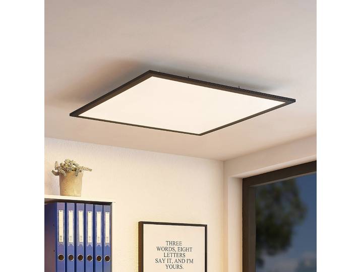 Nelios Plafonnier LED 4000K 62x62 Black - Lindby - Cuisine - Moderne - Plastique - Angulaire