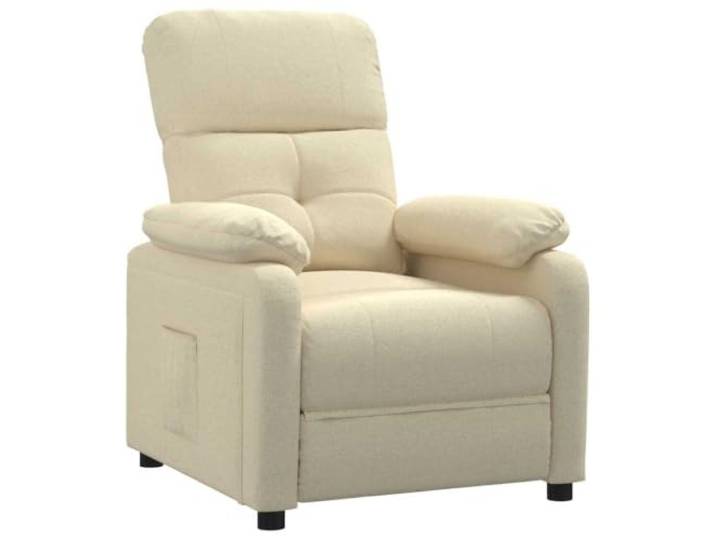 Heofavd Relaxsessel Manuell Verstellbar Stoff Polstersessel Creme