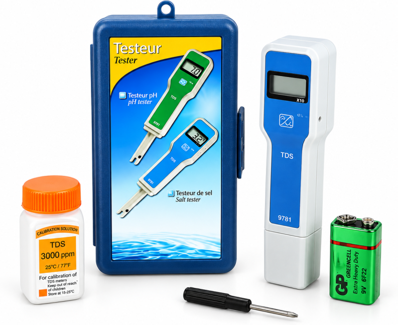 CCEI Testeur électronique de sel pour piscine (TDS)