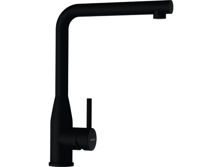 Küchenarmatur SCHOCK KETO FA , schwarz (puro), H:32,5cm Ø:5cm, Edelstahl, Armaturen, Küchenarmatur, Festauslauf, Flüsterperlator, Schwenkbereich 360