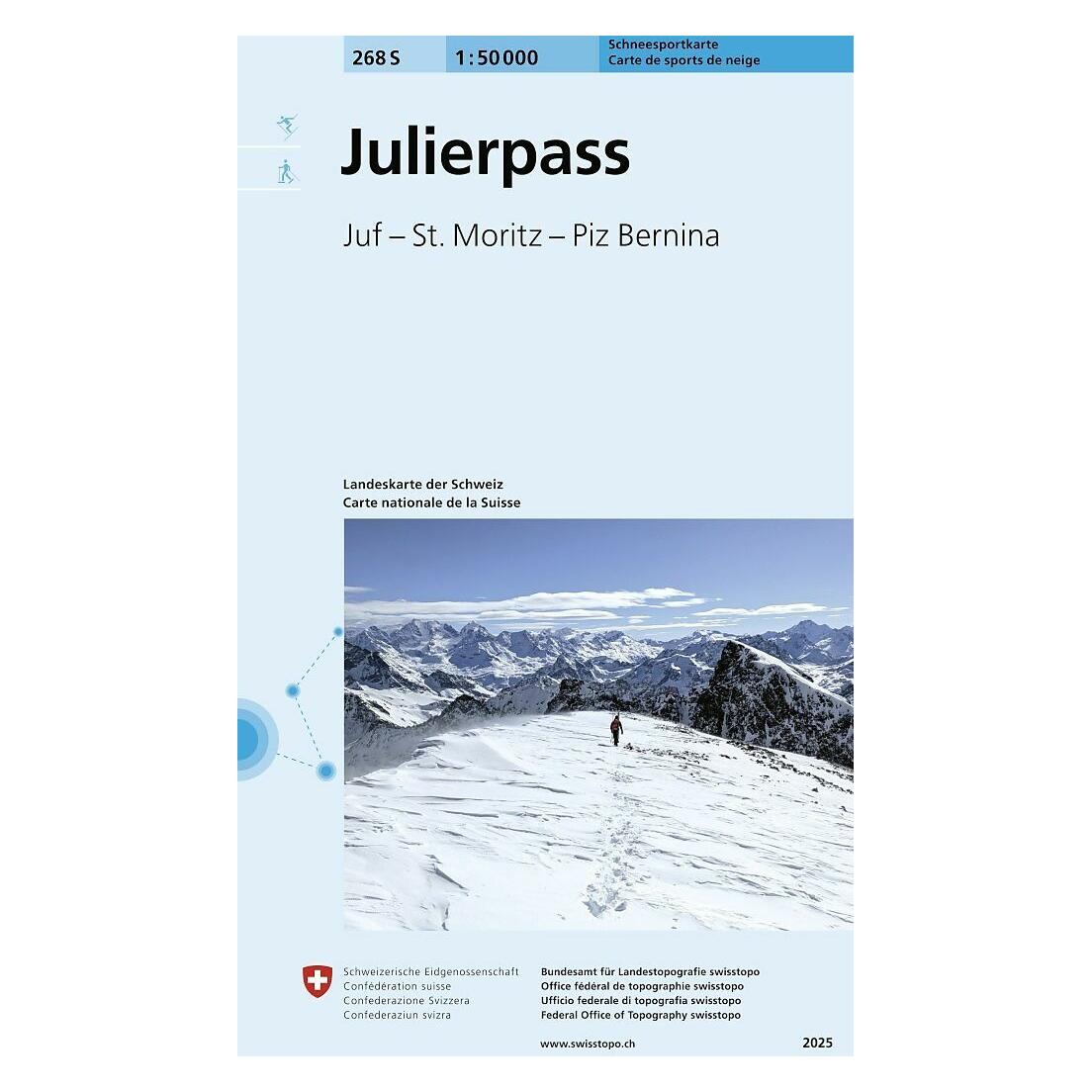 swisstopo 268S Julierpass Schneesportkarte (64847598)