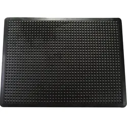 Floortex FR490150FBM Doortex anti-fatigue mat 90 x 150 cm ergonomische Gummimatte mit schwarzdn Noppen, Anti-Ermüdung