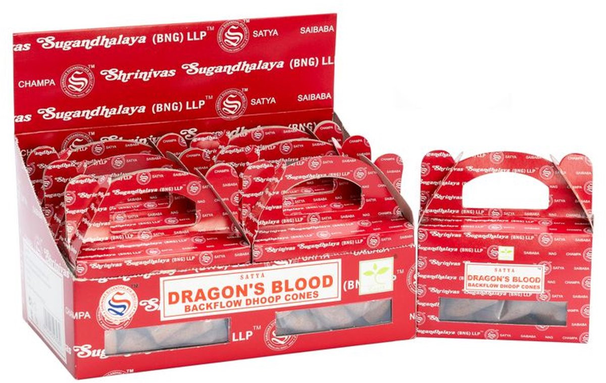 Satya Dragon's Blood Backflow Dhoop Cones