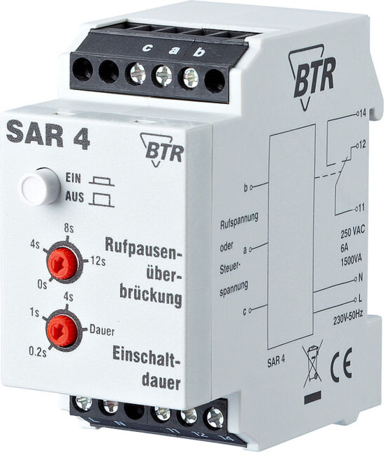 BTR NETCOM Relais de commutation SAR 4 ; Metz Connect (130283-I)