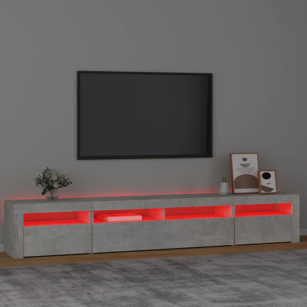 Metro TV Stand Concrete Grey 240cm