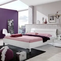 Design Bett in Weiß Made in Germany