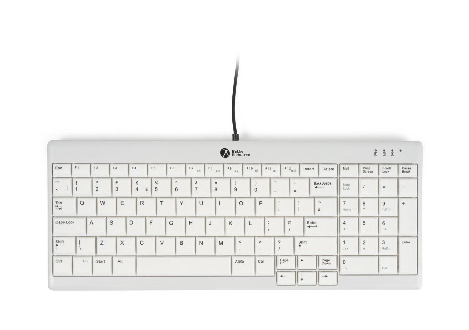 BAKKER ELKHUIZEN BakkerElkhuizen UltraBoard 960 V2 kabelgebundene Tastatur - QWERTZ DE - grau BNEU960V2DE