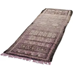 Tuaroc Beni Ourain Teppich Purple-Mulit Legend Unikat 84 x 284 cm