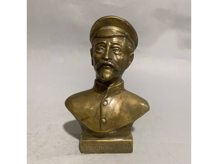 Statue de Dzerzhinsky, décoration d'intérieur, sculpture artisanale en laiton, accessoires de bureau
