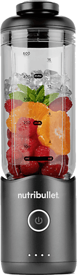 Batidora de vaso - nutribullet Flex NBP013GM Portable, personal, Vaso portátil, 7.4 V, 590 ml, Cable USB-C, Metálico