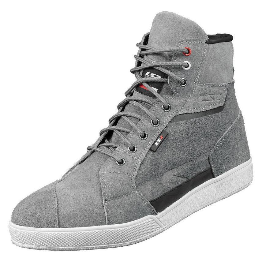 LS2 Downtown perforierter Motorrad Schuhe, grau, 39 (Herren, 39) (71050C010739)