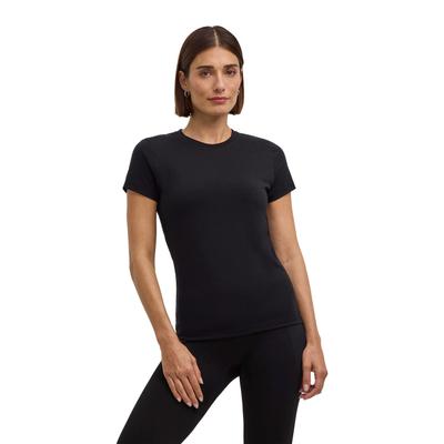 T-Shirt FALKE "FALKE T-Shirt", Damen, Gr. XXL, schwarz (schwarz (3008)), Shirts T-Shirt