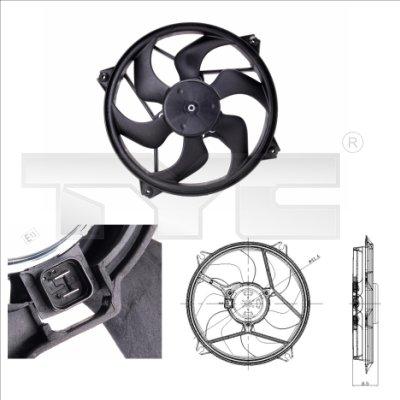 TYC Lüfter, Motorkühlung 805-0001 für Peugeot
