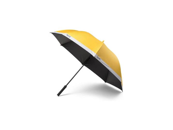 Stockregenschirm Pantone by Copenhagen Design Umbrella , gelb, B:100cm Ø:130cm, PANTONE BY COPENHAGEN DESIGN, Regenschirme, Stockregenschirm