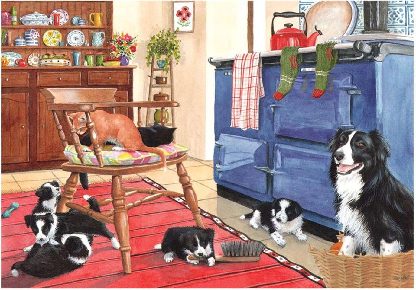 House of Puzzles Puzzel Vijf-a-kant XXL met 250 stukjes Dieren
