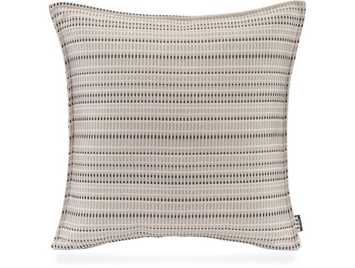 Dekokissen H.O.C.K. Jordi , beige (beige, taupe, gestreift), B:50cm H:10cm L:50cm, Polyester, Dekokissen_Sitzkissen_Kissenhüllen, Dekokissen