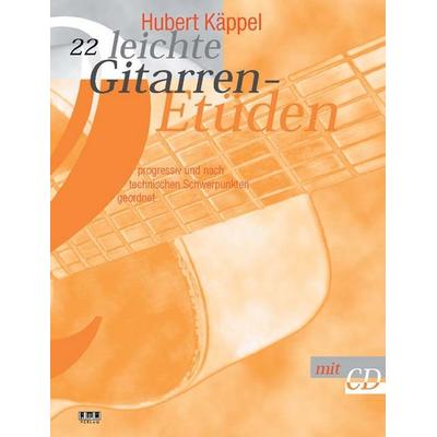 22 leichte Gitarrenetüden, Geheftet von Hubert Käppel, Ama, 978-3-932587-25-2