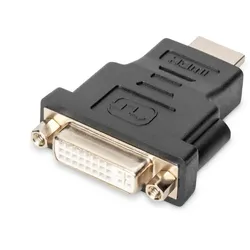 Digitus HDMI Adapter Typ A - DVI-I(24+5) St/Bu, Full HD, schwarz