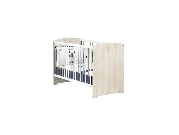 Lit bébé 120x60 - SMILE Hêtre cendré