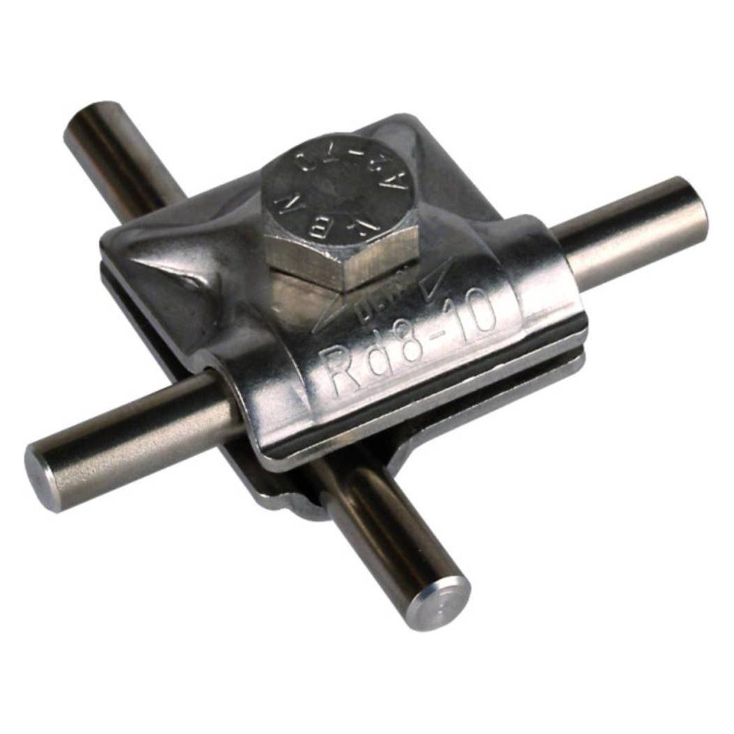Dehn MV-Klemme NIRO ( V4A ) f. Rd 390079 8-10mm m. Sechskantschraube (Sonstige) (390079)