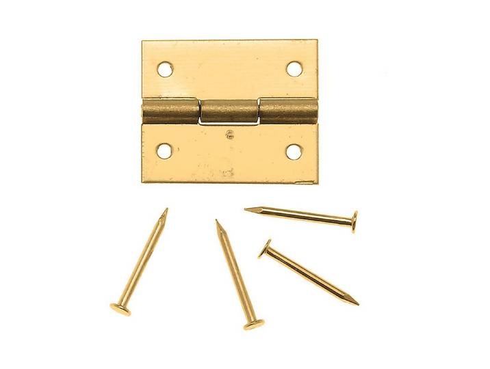 Glorex Nagelscharnier mit Stiften 12 × 15 mm 4 Stück