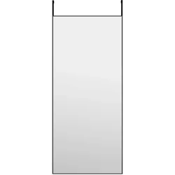 vidaXL Türspiegel Schwarz 40x100 cm Glas und Aluminium