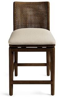 "Sanibel Swivel Bar & Counter Stool - Counter Height (24-1/4"" Seat), Heritage Brown/Counter Height - Grandin Road"