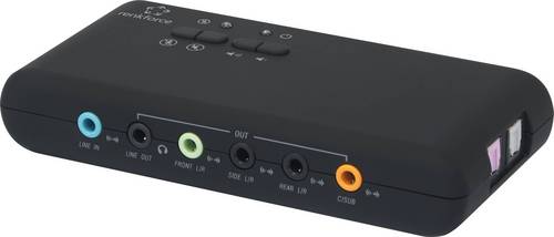 Renkforce RF-4355800 7.1 Soundkarte, Extern Digitalausgang, externe Lautstärkenregelung