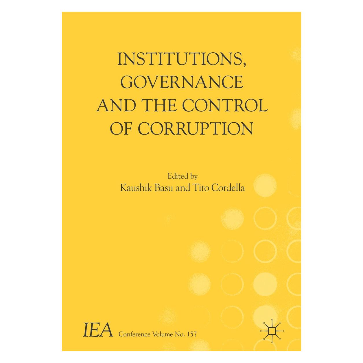 Springer Institutions, Governance and the Contro (Englisch, Hardcover, Kaushik Basu, Tito Cordella) (9783319738222)