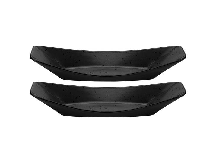 Servierschale Boat 26 x 32cm Schwarz/Schwarz