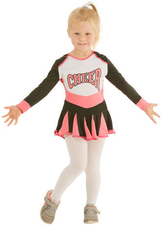 Cheerleader-Kostüm für Kinder, pink