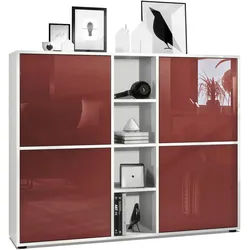 HIGHBOARD Cuba Türen in Bordeaux Hochglanz