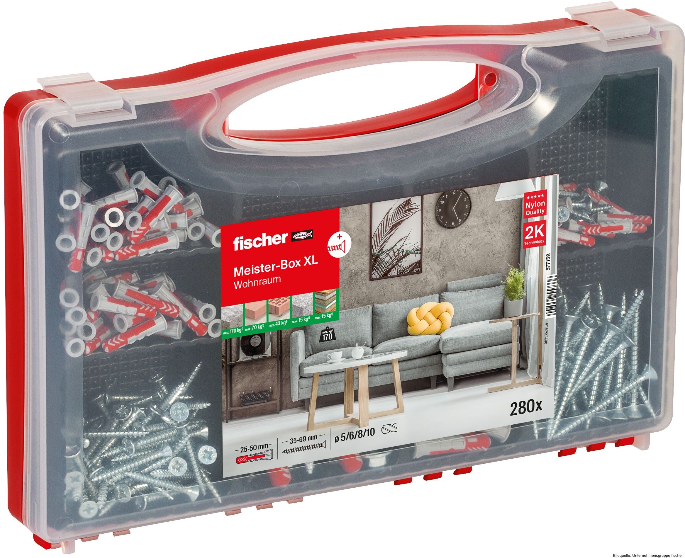 fischerwerke fischer Meister-Box XL Wohnraum + Schrauben