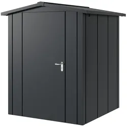 Hörmann Metall-Gerätehaus "Juno" mit Satteldach, JSD2 - Design, 166 x 166 cm (B x T),anthrazit,