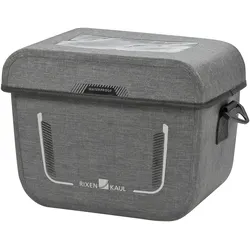 Lenkertasche KLICKfix Aventour Waterprof tweed grau, 26x20x19cm, 5,5ltr, KLICKfix