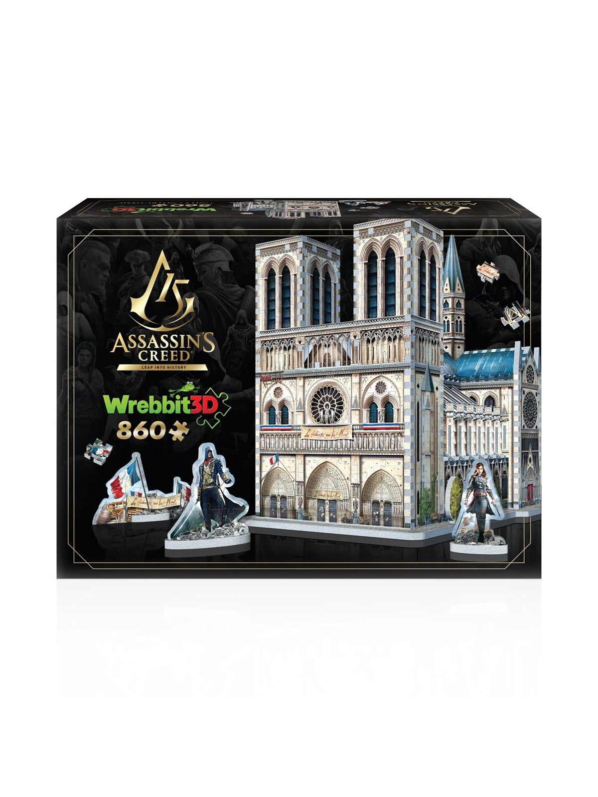 Wrebbit 3D Assassins Creed Unity: Notre-Dame (860) 3D Puzzle