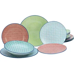 CreaTable, Geschirrset, Mediterran (12 Stk.)