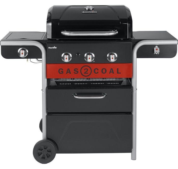 Hybrid-Grill CHARBROIL Gas2Coal 2.0 330, für Grillen mit Gas und Holzkohle, einfache Umrüstung